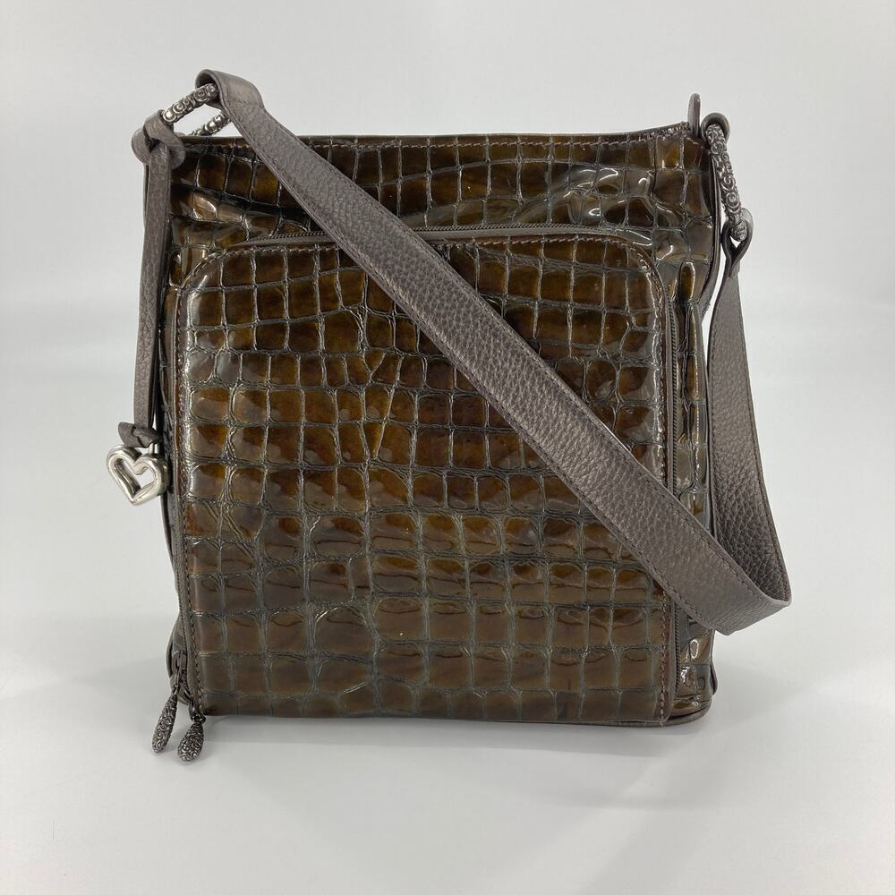 Brighton (Medium) brown, Carmel animal print shoulder bag